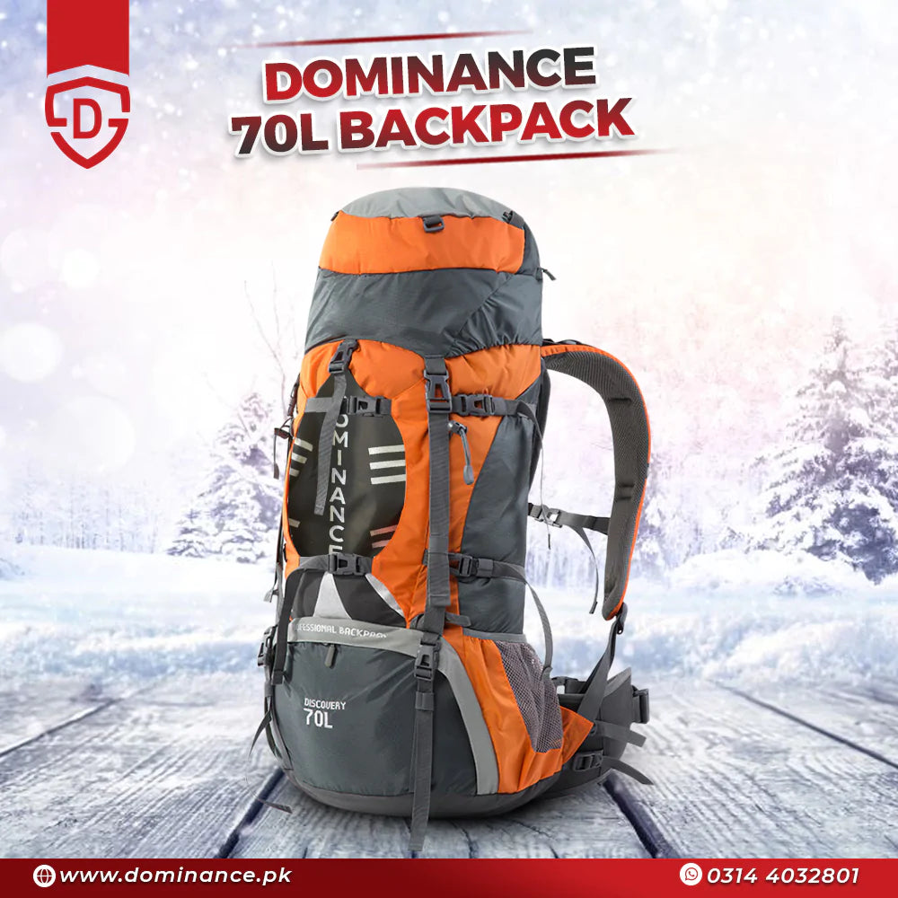 70 L Backpack with Aluminum rods