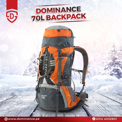 70 L orange Backpack