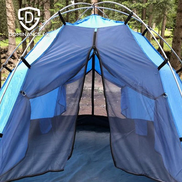 4 person UV and water resistant dual door tent.