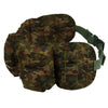 Camouflaged design, 6 pocket waist bag. Spacious and comfortable to wear.