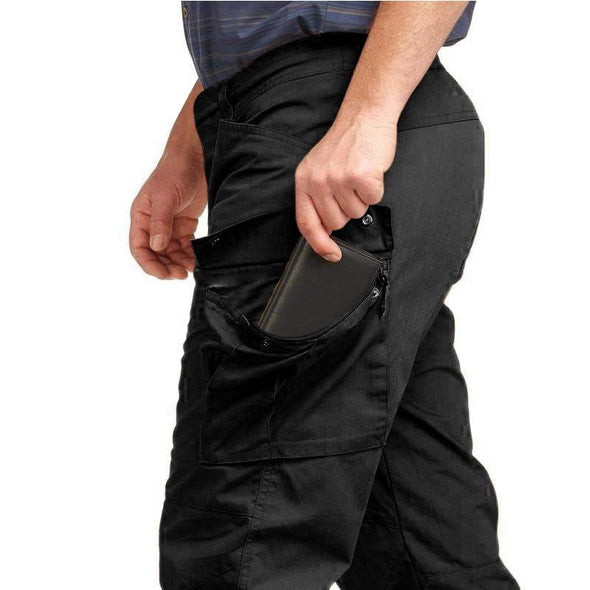 6 Pocket Stretchable Cotton Cargo Trouser | Cargo Pants – Black