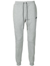 Dominance grey colored fleece pants