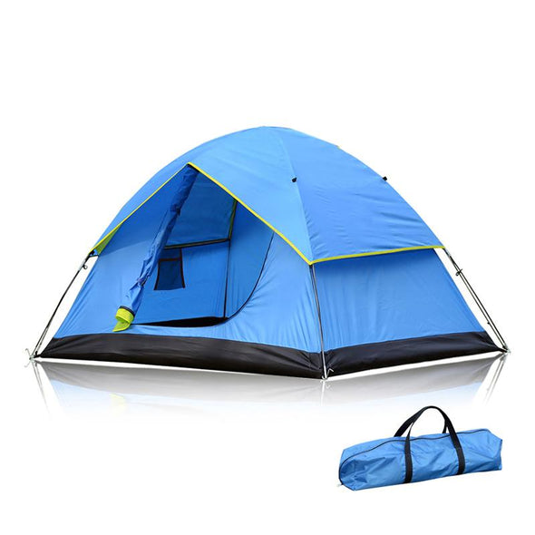 4 Person blue parachute tent