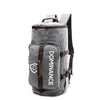 60 L,  3 way grey colored multi purpose duffle bag. Extra Internal and external pockets